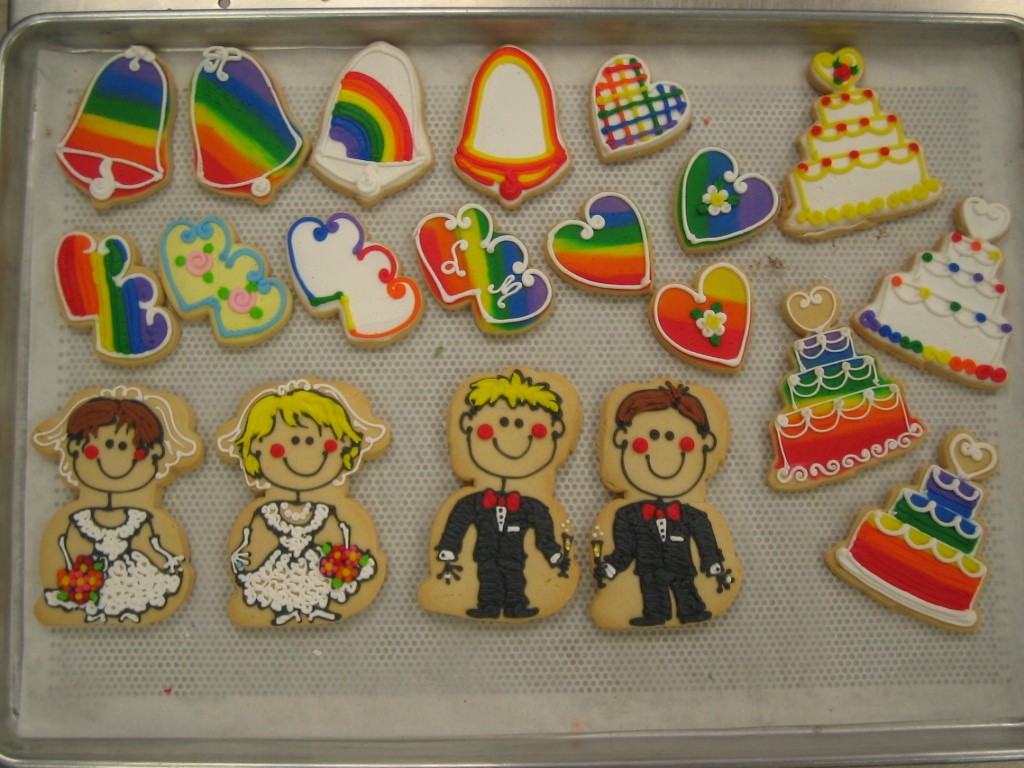 SAME SEX WEDDING FAVORS [1130] Cookies by Design