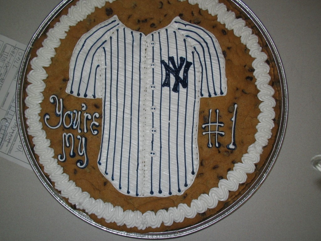 NY Yankee Jersey Cake and Cookies